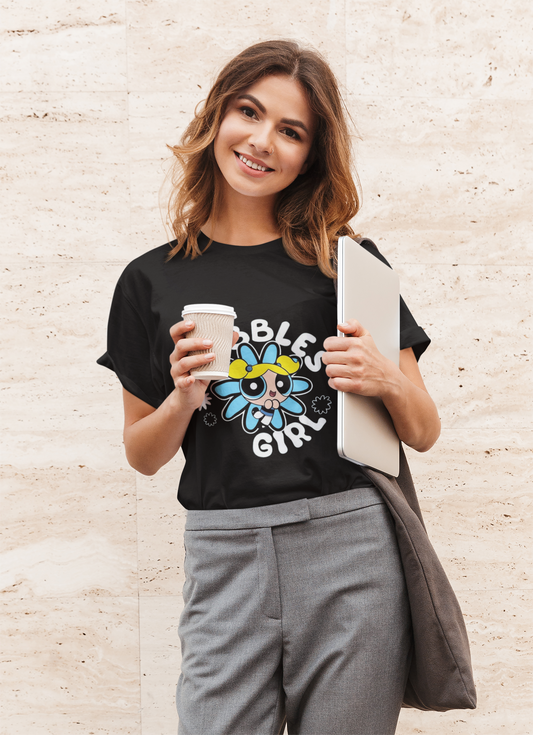 Bubbles Cup Graphic Printed T-Shirt – Cute & Quirky Edition