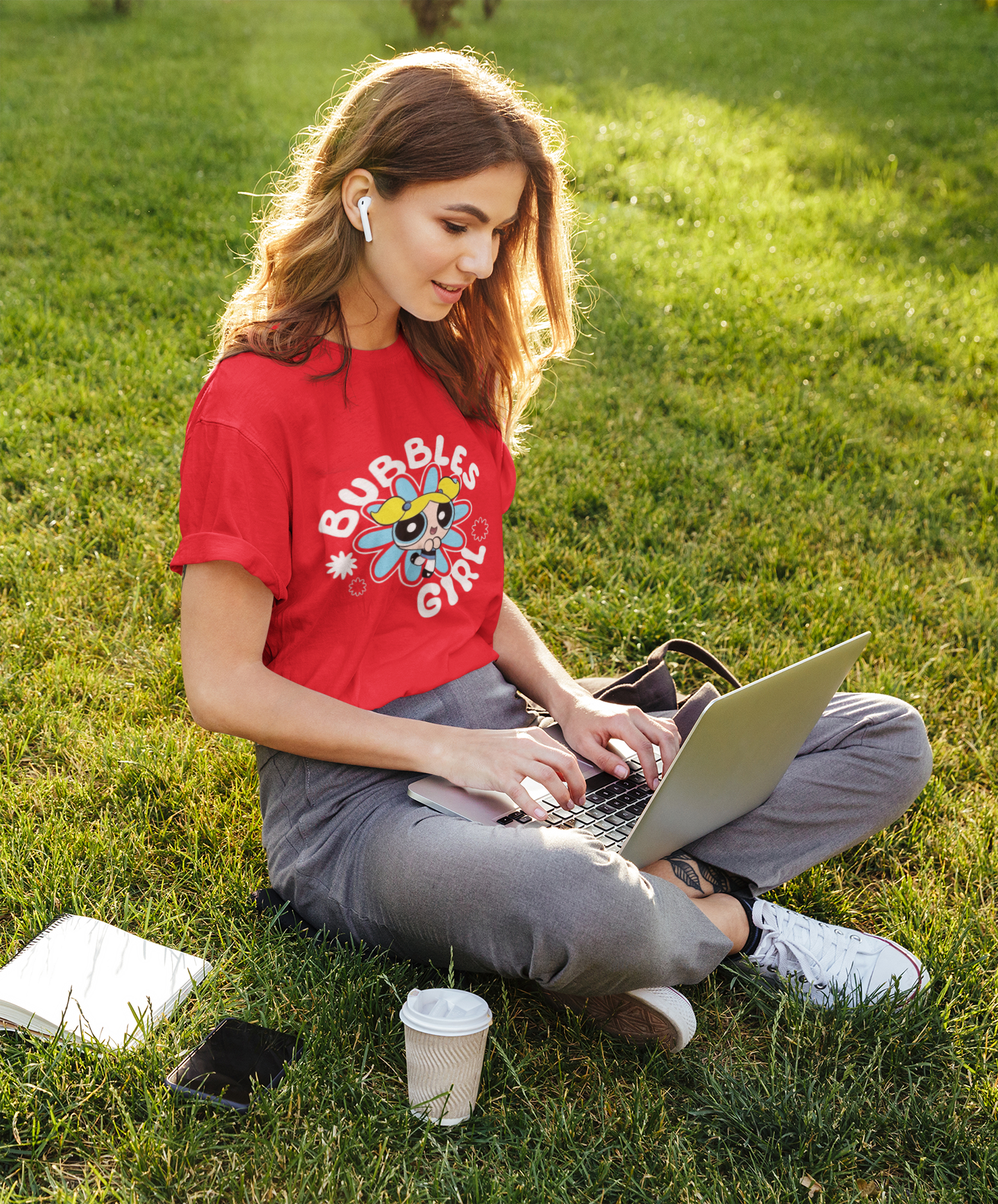 Bubbles Cup Graphic Printed T-Shirt – Cute & Quirky Edition