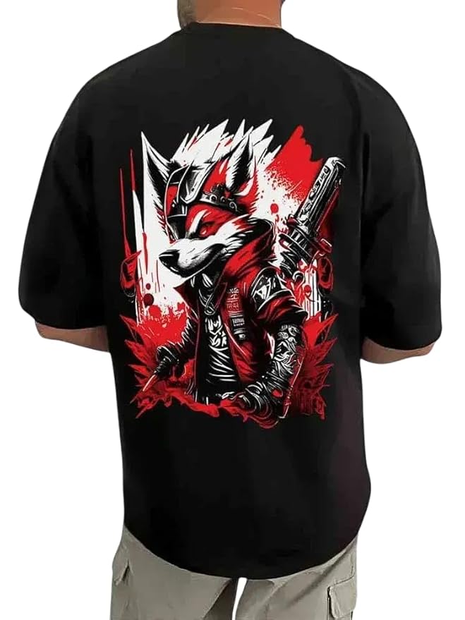 Fox Graphic Printed T-Shirt – Wild Spirit in Style