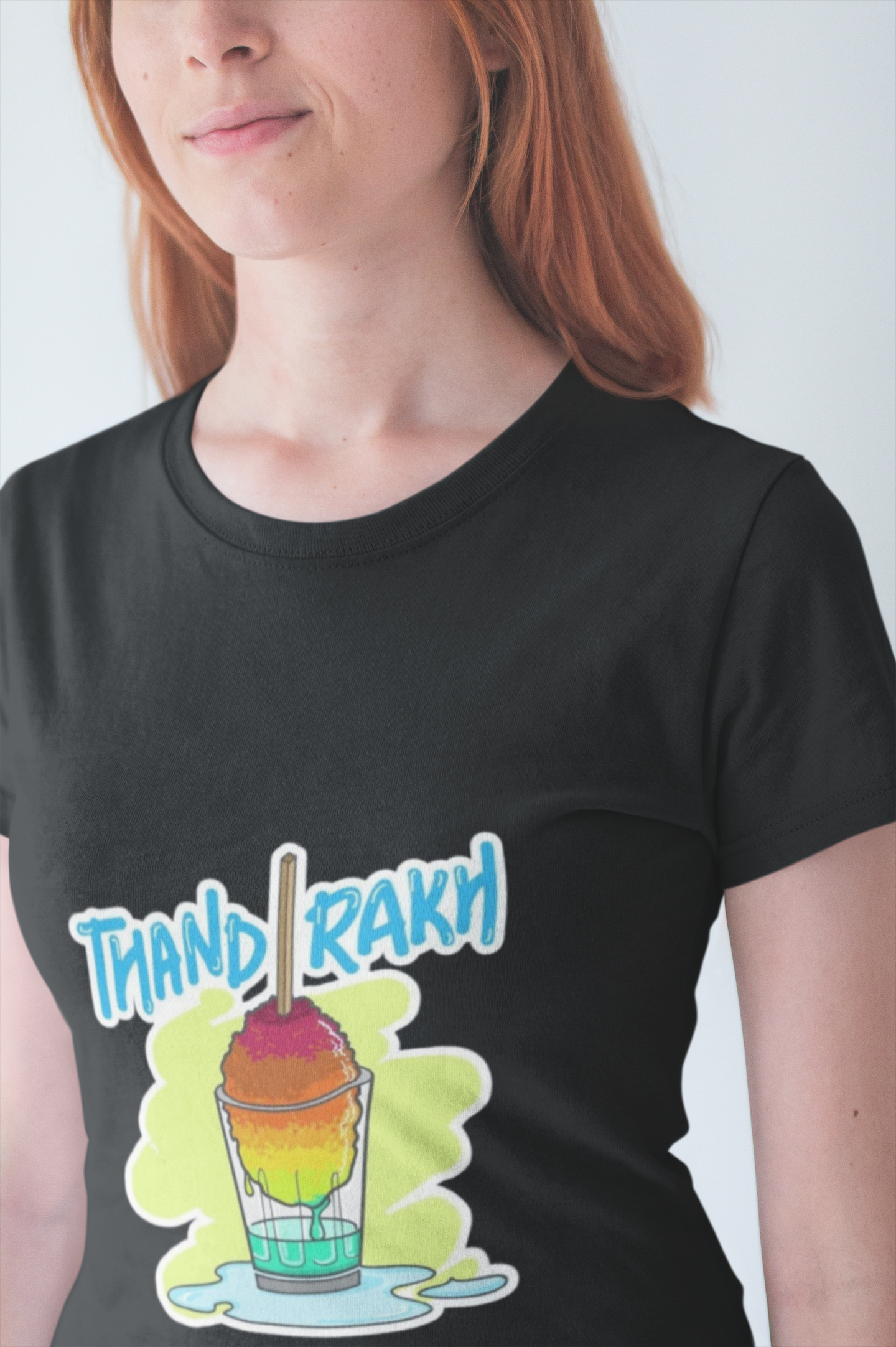 “Thand Rakh” Funny Ice Gola Graphic T-Shirt – PD Clori Chill Vibes Edition