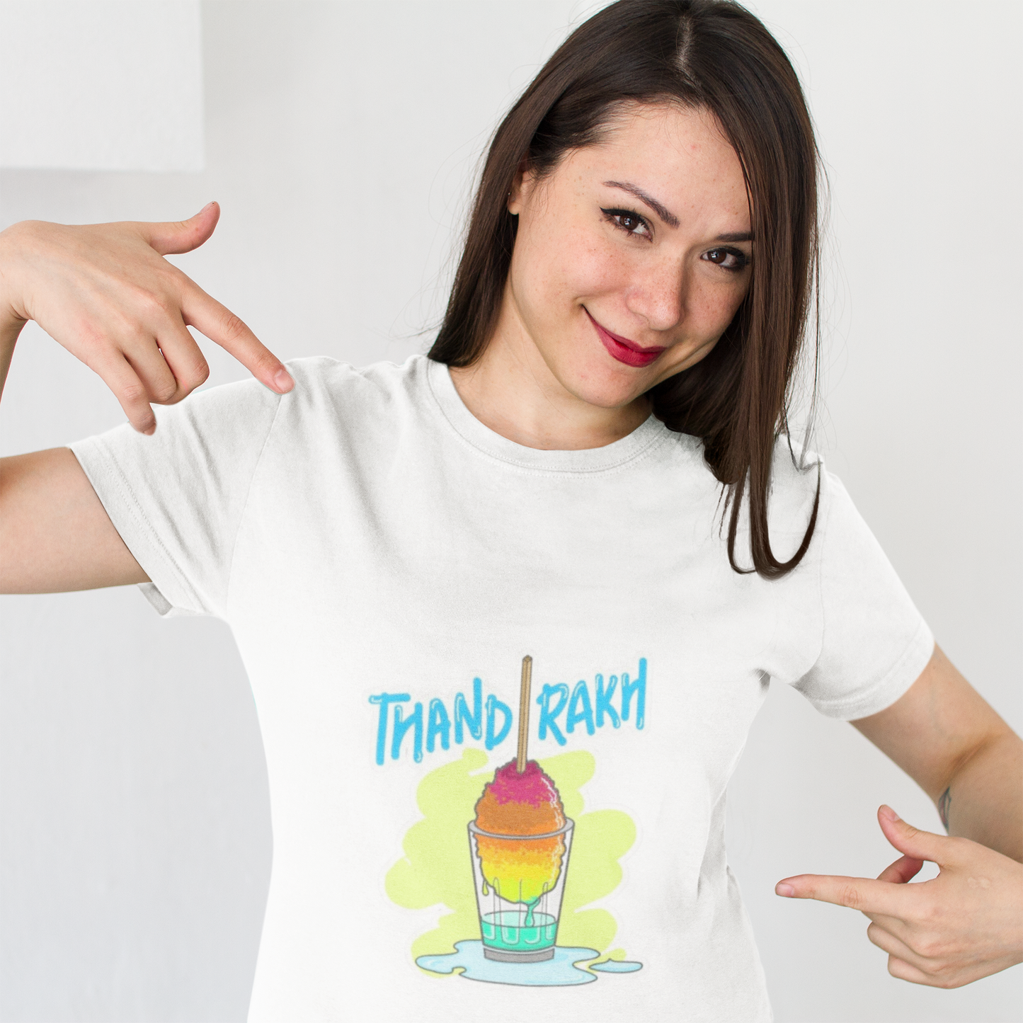 “Thand Rakh” Funny Ice Gola Graphic T-Shirt – PD Clori Chill Vibes Edition