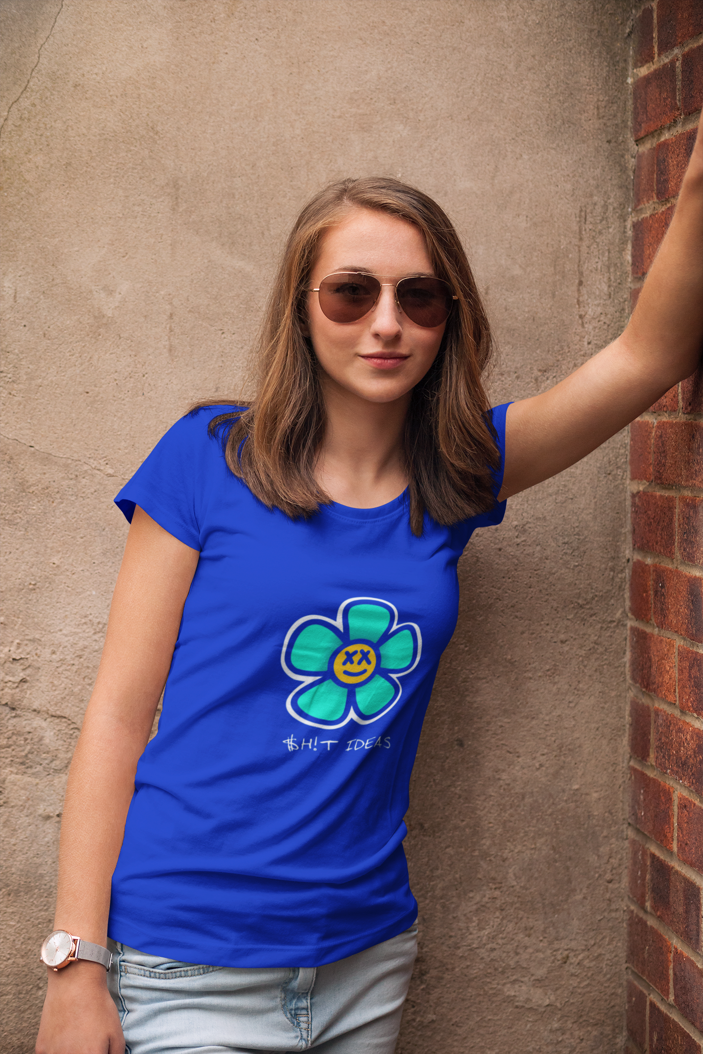 “Sh!t Ideas” Quirky Flower Graphic T-Shirt – PD Clori Street Satire Edition