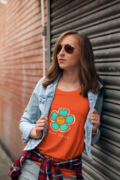“Sh!t Ideas” Quirky Flower Graphic T-Shirt – PD Clori Street Satire Edition