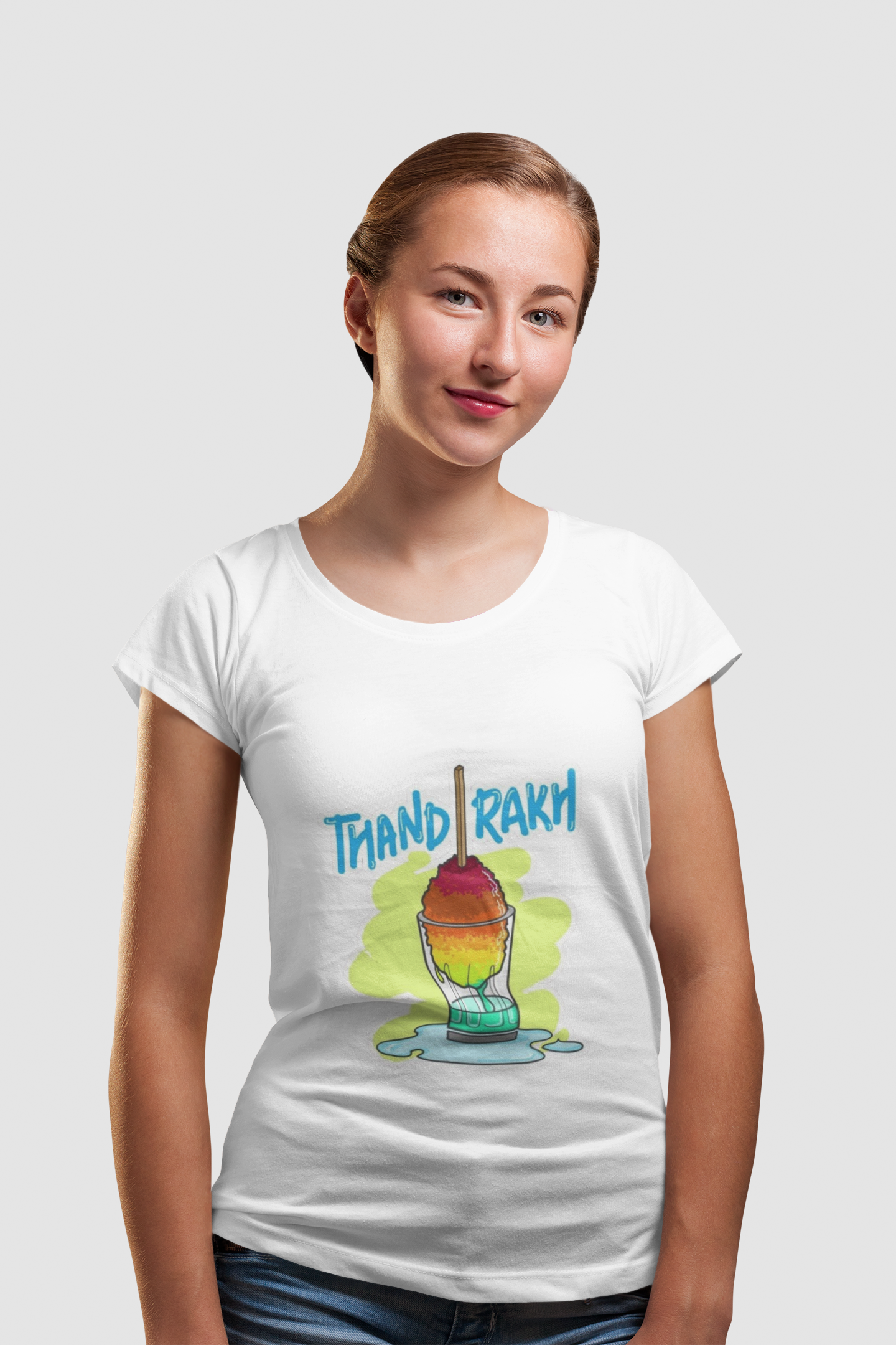 “Thand Rakh” Funny Ice Gola Graphic T-Shirt – PD Clori Chill Vibes Edition