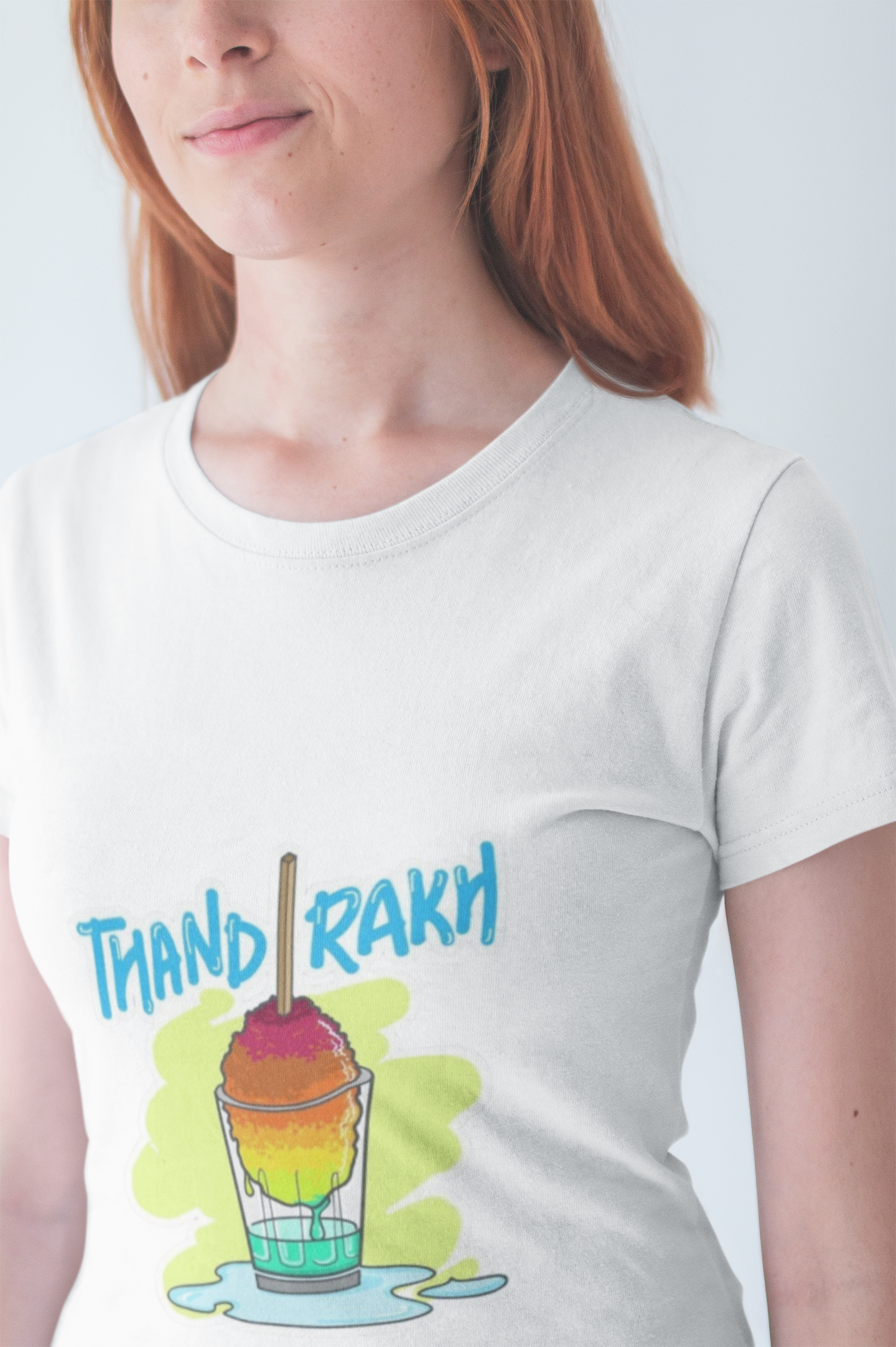 “Thand Rakh” Funny Ice Gola Graphic T-Shirt – PD Clori Chill Vibes Edition