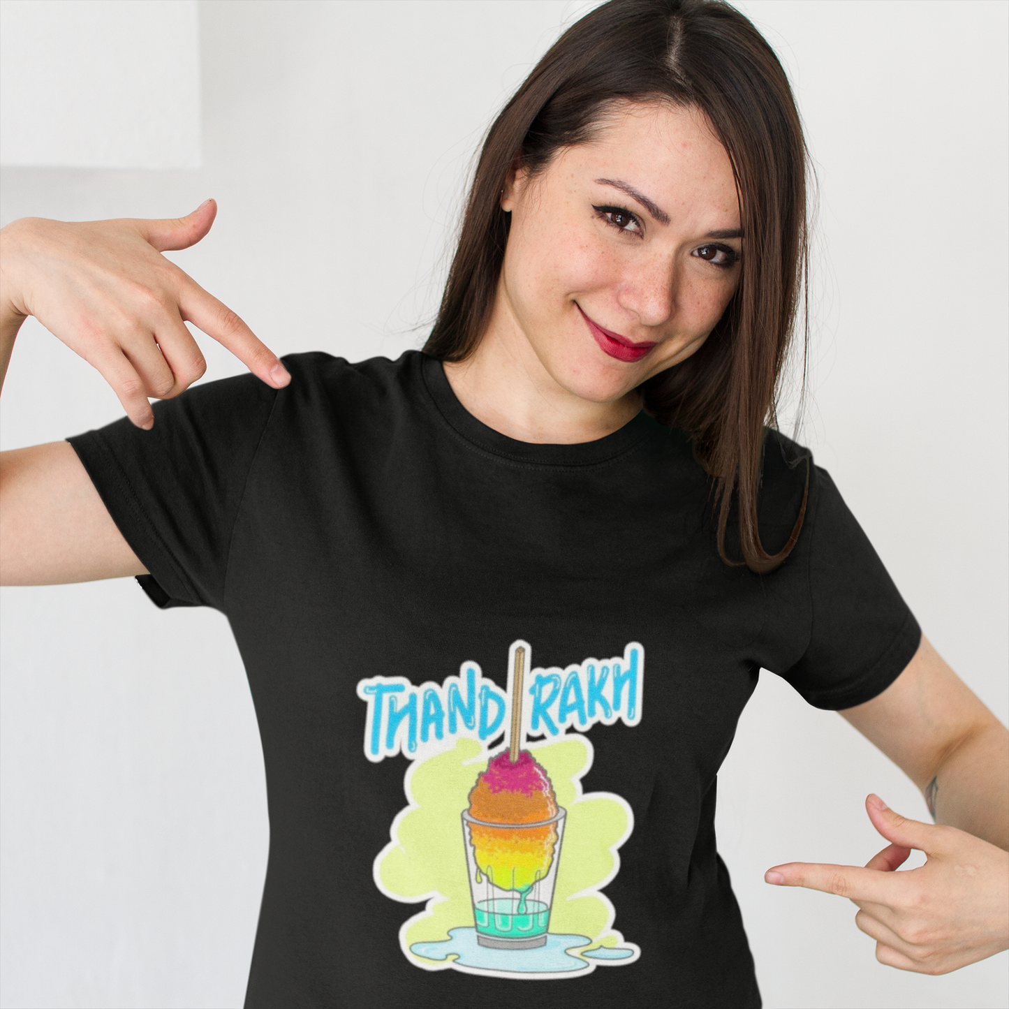 “Thand Rakh” Funny Ice Gola Graphic T-Shirt – PD Clori Chill Vibes Edition