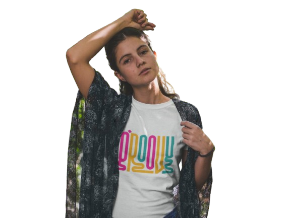 Groovy Graphic Print Women’s T-Shirt – Retro & Trendy