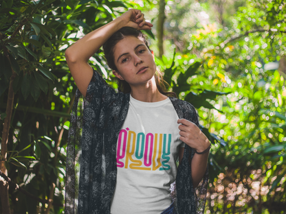 Groovy Multicolor Retro Vibe T-Shirt