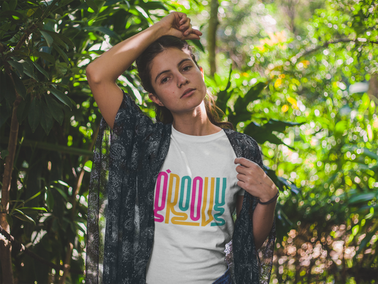 Groovy Multicolor Retro Vibe T-Shirt