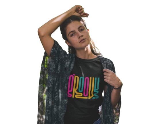 Groovy Graphic Print Women’s T-Shirt – Retro & Trendy
