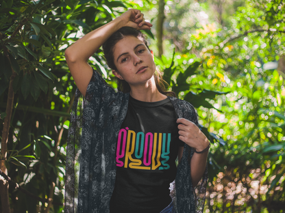 Groovy Multicolor Retro Vibe T-Shirt