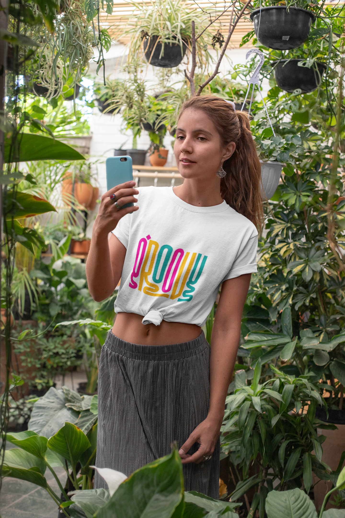 Groovy Multicolor Retro Vibe T-Shirt