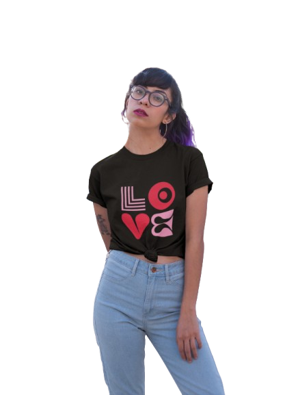 Love Graphic Print Women’s T-Shirt – Chic & Casual