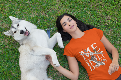 “Me Running Towards Holidays” Blue Graphic Tee – PD Clori’s Weekend Escape Edition