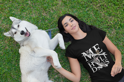 “Me Running Towards Holidays” Blue Graphic Tee – PD Clori’s Weekend Escape Edition
