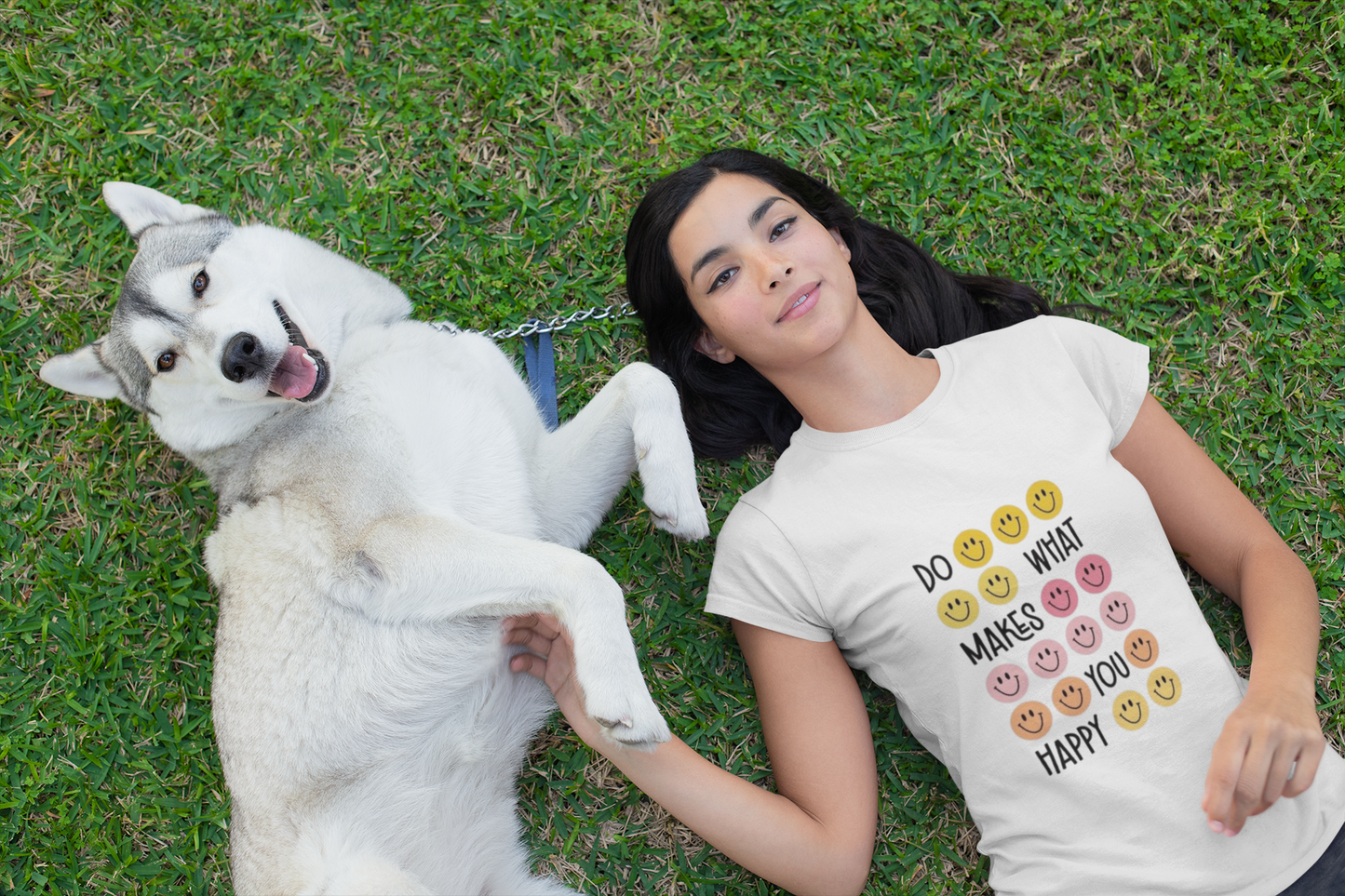 Do What Makes You Happy  Graphic Print Women’s T-Shirt