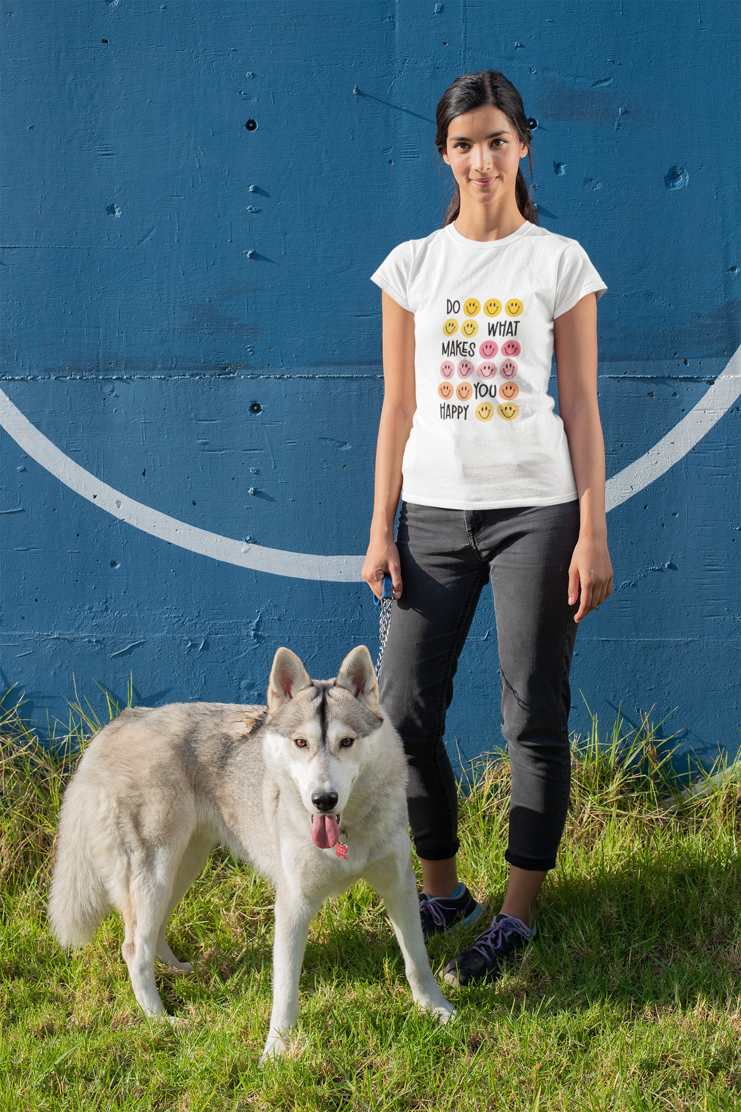Do What Makes You Happy  Graphic Print Women’s T-Shirt