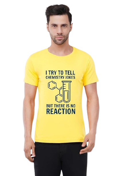 Chemistry Joke Graphic Print Men's White T-Shirt