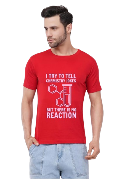 Chemistry Joke Graphic Print Men's White T-Shirt