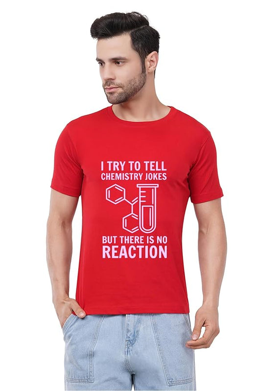 Men Regular  Chemistry Joke Graphic T-Shirt