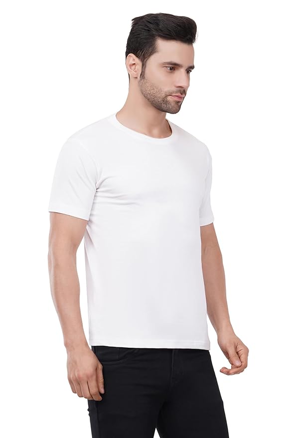 Men's Plain Regular  Cotton T-Shirt