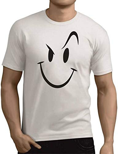 Smiley Face Graphic Print Men’s T-Shirt