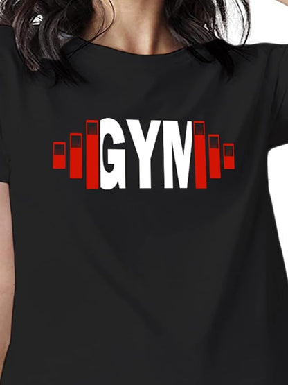 "GYM" Power Bar Graphic T-Shirt – PD Clori Active Series