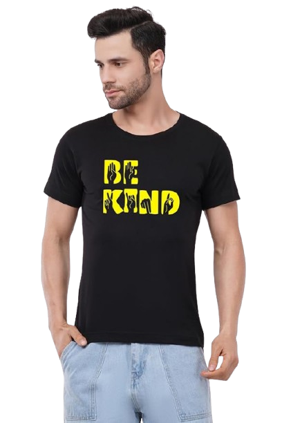 Be Kind Graphic Print Men’s T-Shirt