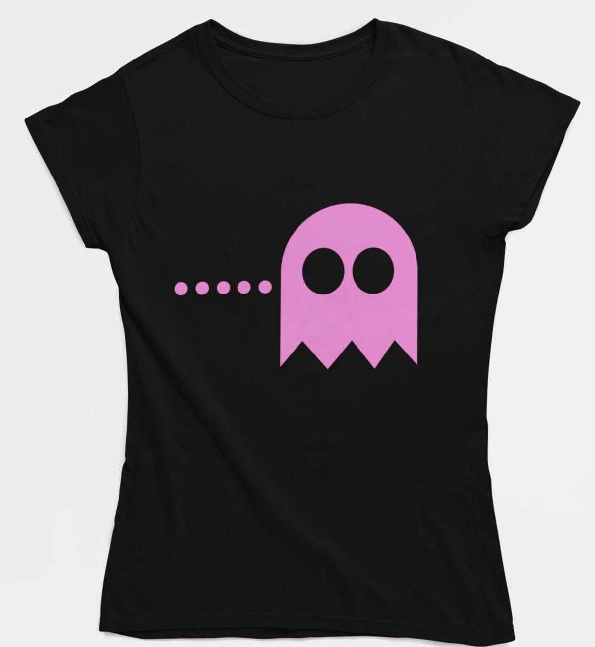 Pac-Man & Ghost Graphic Print Couple T-Shirt Set