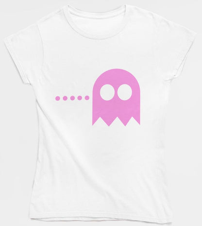 Pac-Man & Ghost Graphic Print Couple T-Shirt Set