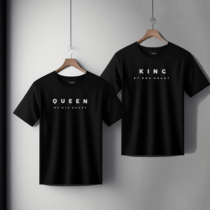 King & Queen Matching Couple T-Shirts