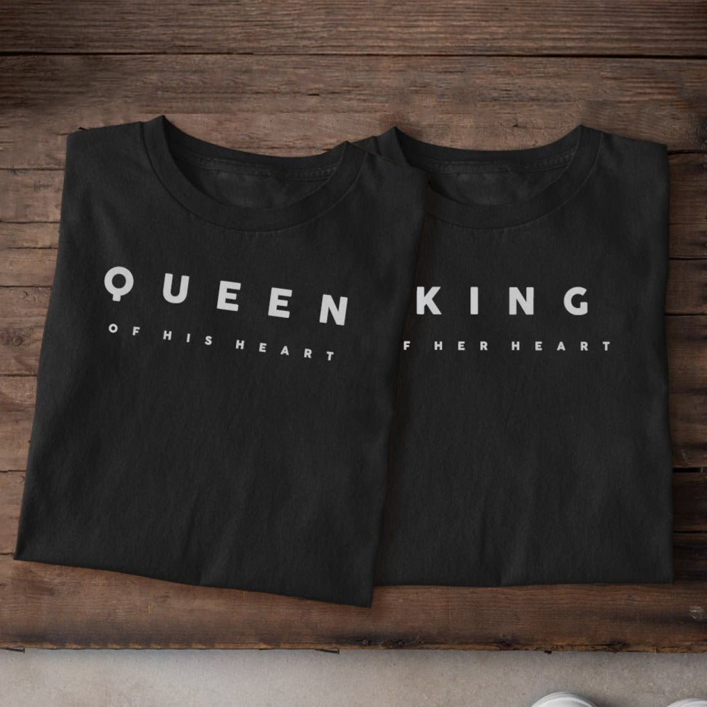 King & Queen Matching Couple T-Shirts