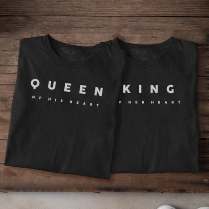 King & Queen Matching Couple T-Shirts