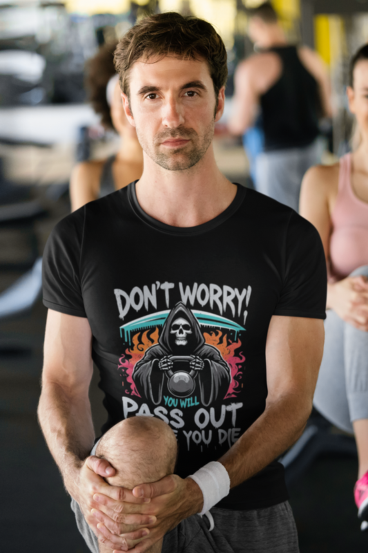 "Grim Gym Goals" Men's Graphic Workout T-Shirt