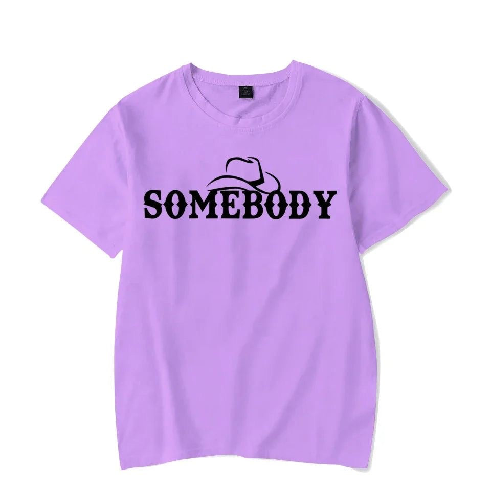 Somebody / Somebody’s Problem Graphic Print Couple T-Shirt