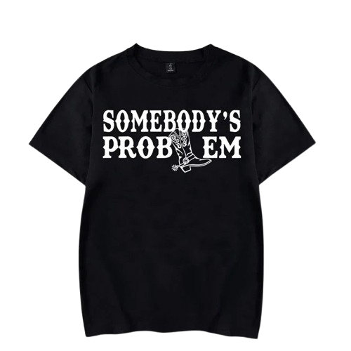 Somebody / Somebody’s Problem Graphic Print Couple T-Shirt