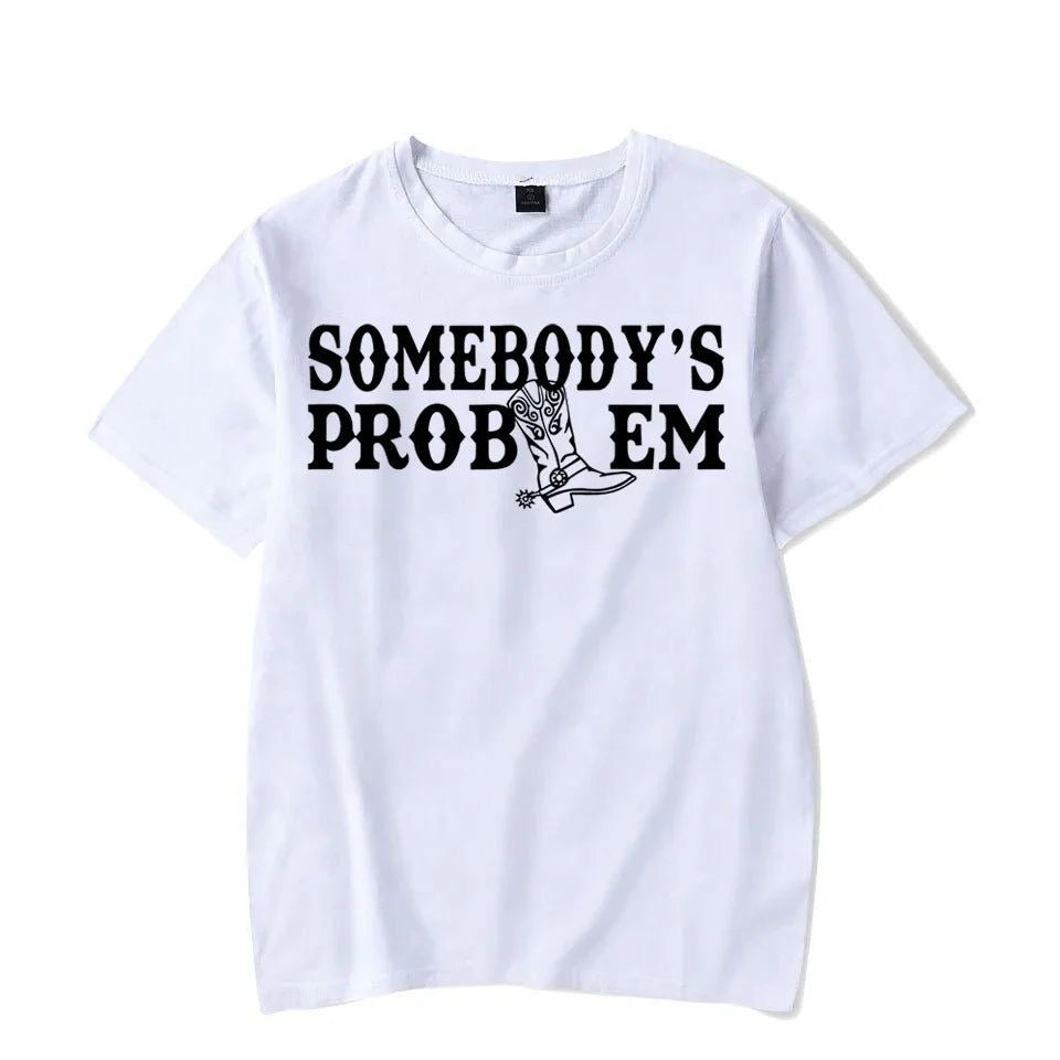 Somebody / Somebody’s Problem Graphic Print Couple T-Shirt