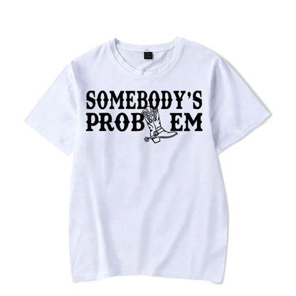 Somebody / Somebody’s Problem Graphic Print Couple T-Shirt