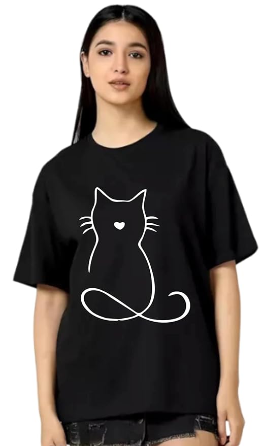 Mickey Outline Graphic Oversized T-Shirt