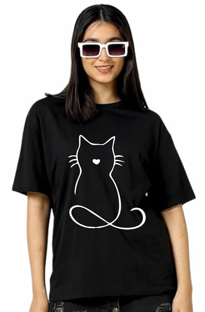 Mickey Outline Graphic Oversized T-Shirt
