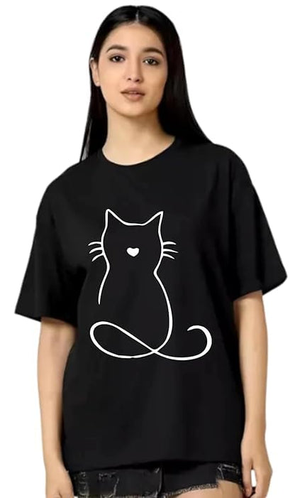 Mickey Outline Graphic Oversized T-Shirt