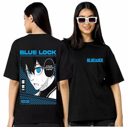 Blue Lock Anime Oversized T-Shirt for Women – Yoichi Isagi Manga Panel Design
