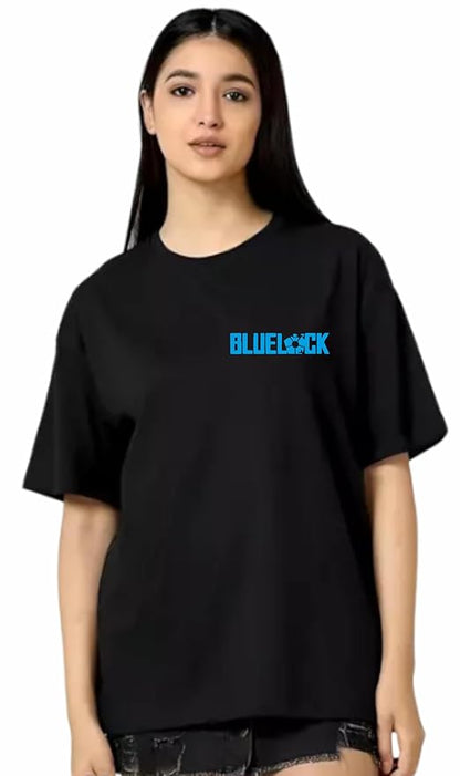 Blue Lock Anime Oversized T-Shirt for Women – Yoichi Isagi Manga Panel Design