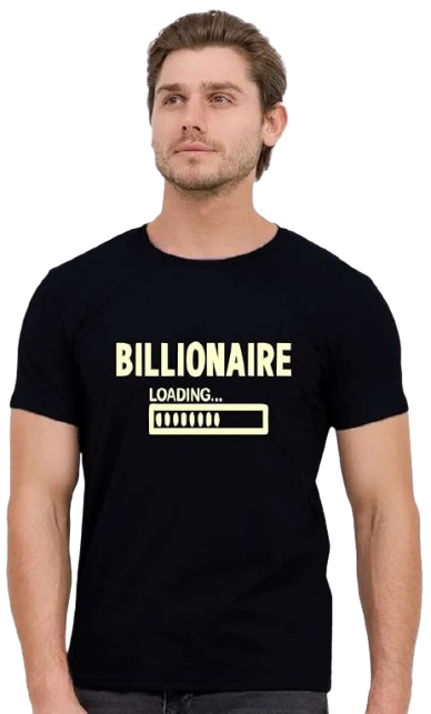 Billionaire Loading Graphic Print Men's T-Shirt