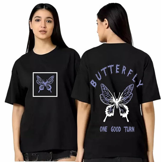 Butterfly Graphic Print Women's T-Shirt