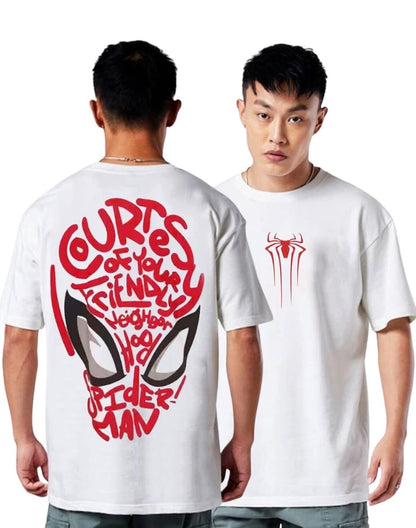Spiderman Minimal Graphic Printed T-Shirt – Calm Style for Marvel Fans