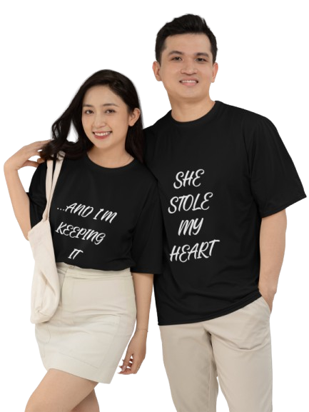 She Stole My Heart & I’m Keeping It Couple T-Shirt Set