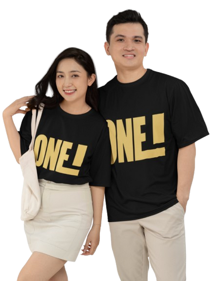 “One for the Two of Us – Couple Graphic T-Shirt Set”
