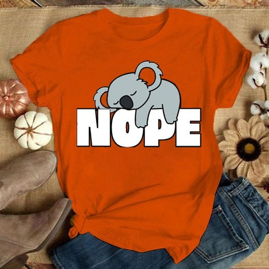 NOPE Statement Printed T-Shirt – Bold & Minimalist Style