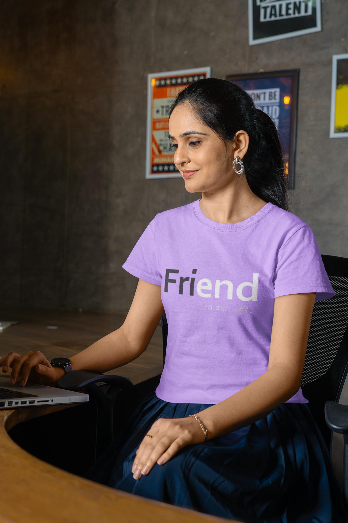 FriEND Black Quote T-Shirt